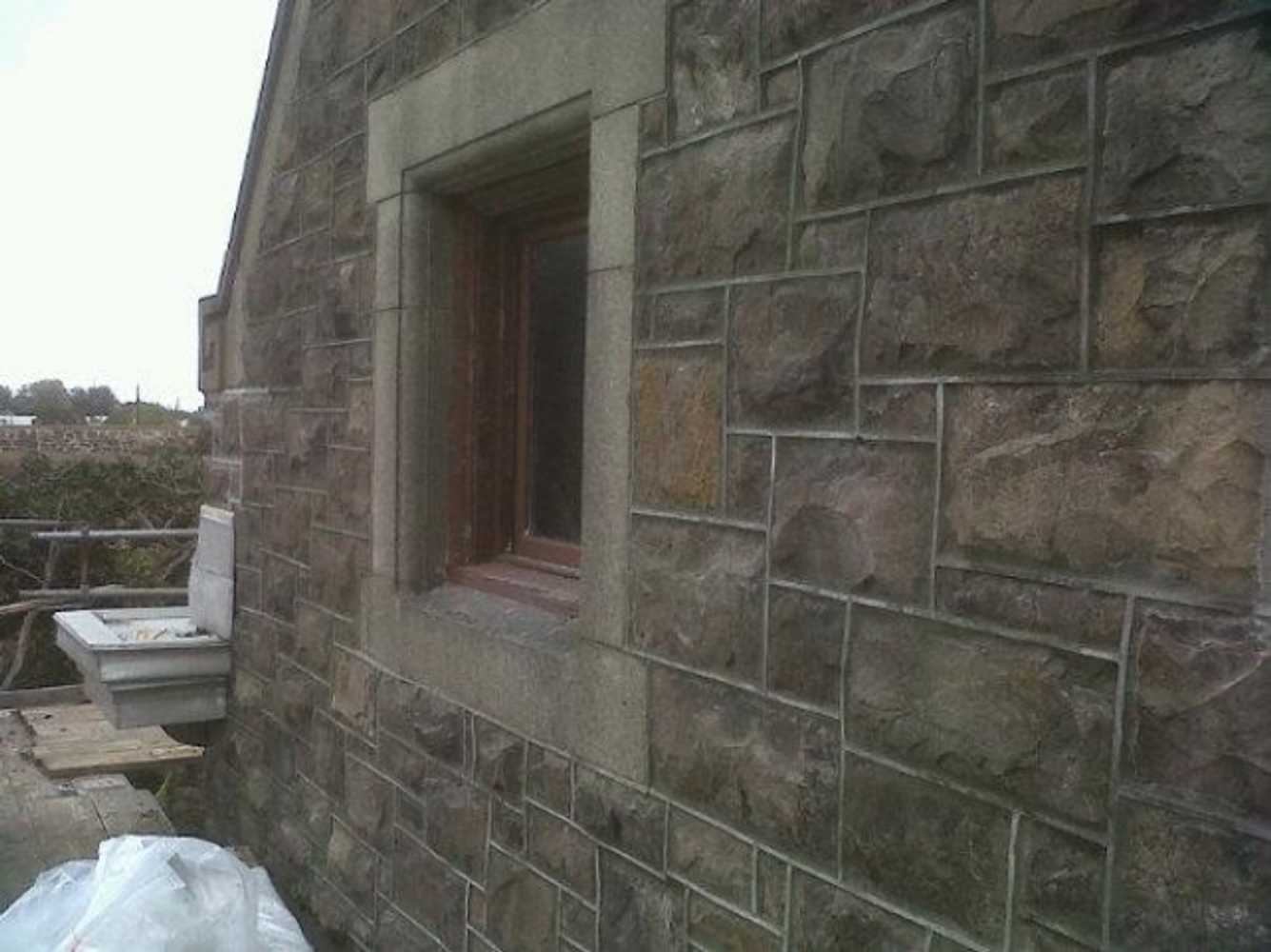 Ribbon joint Stone pointing