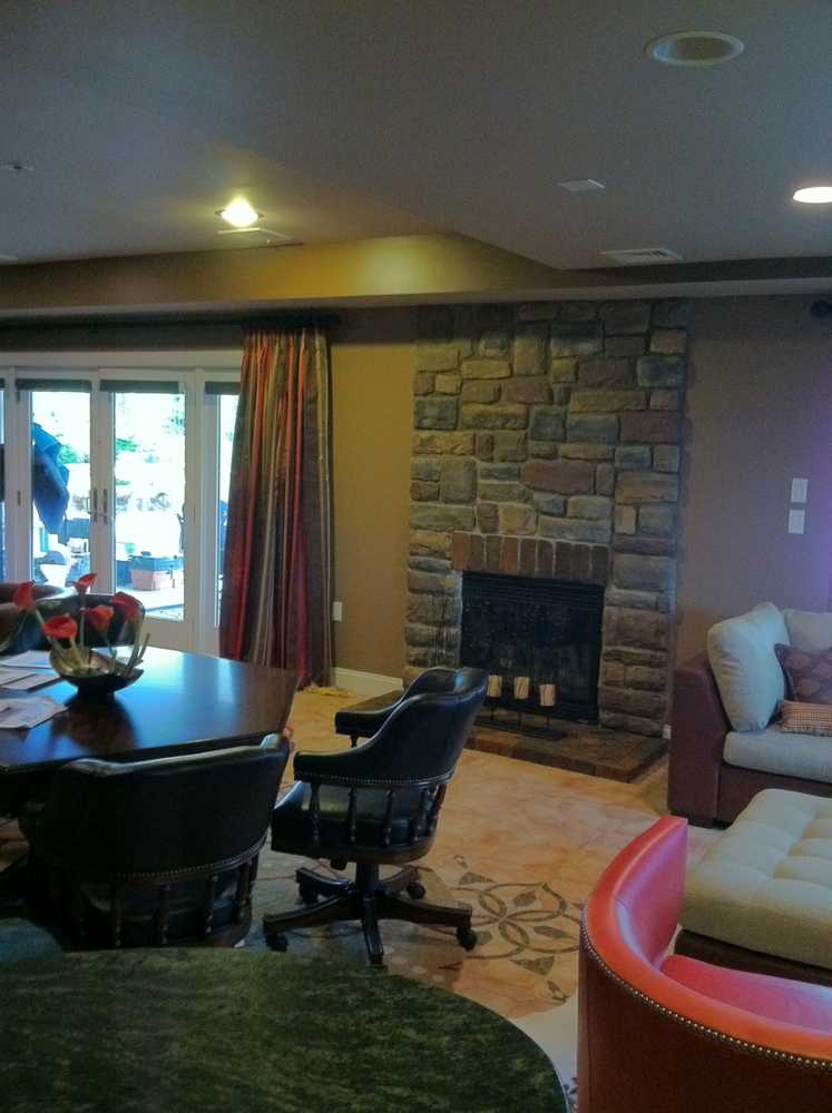 Basement Fireplace Remodel