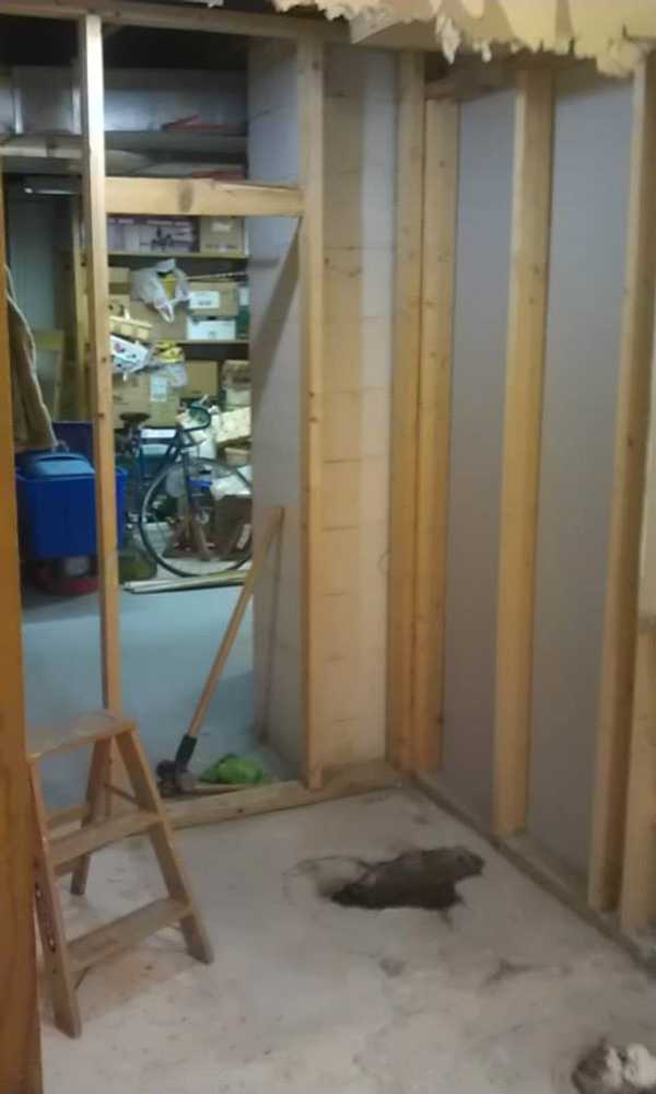 Water and Mold Damage Bath Remodel
