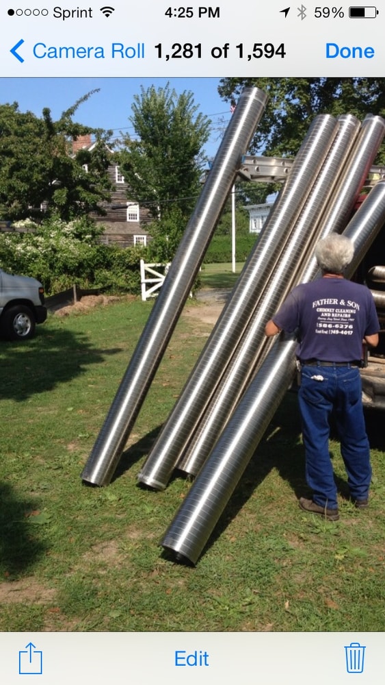 Photo(s) from father and son chimney sweep inc. liners east quogue newyork