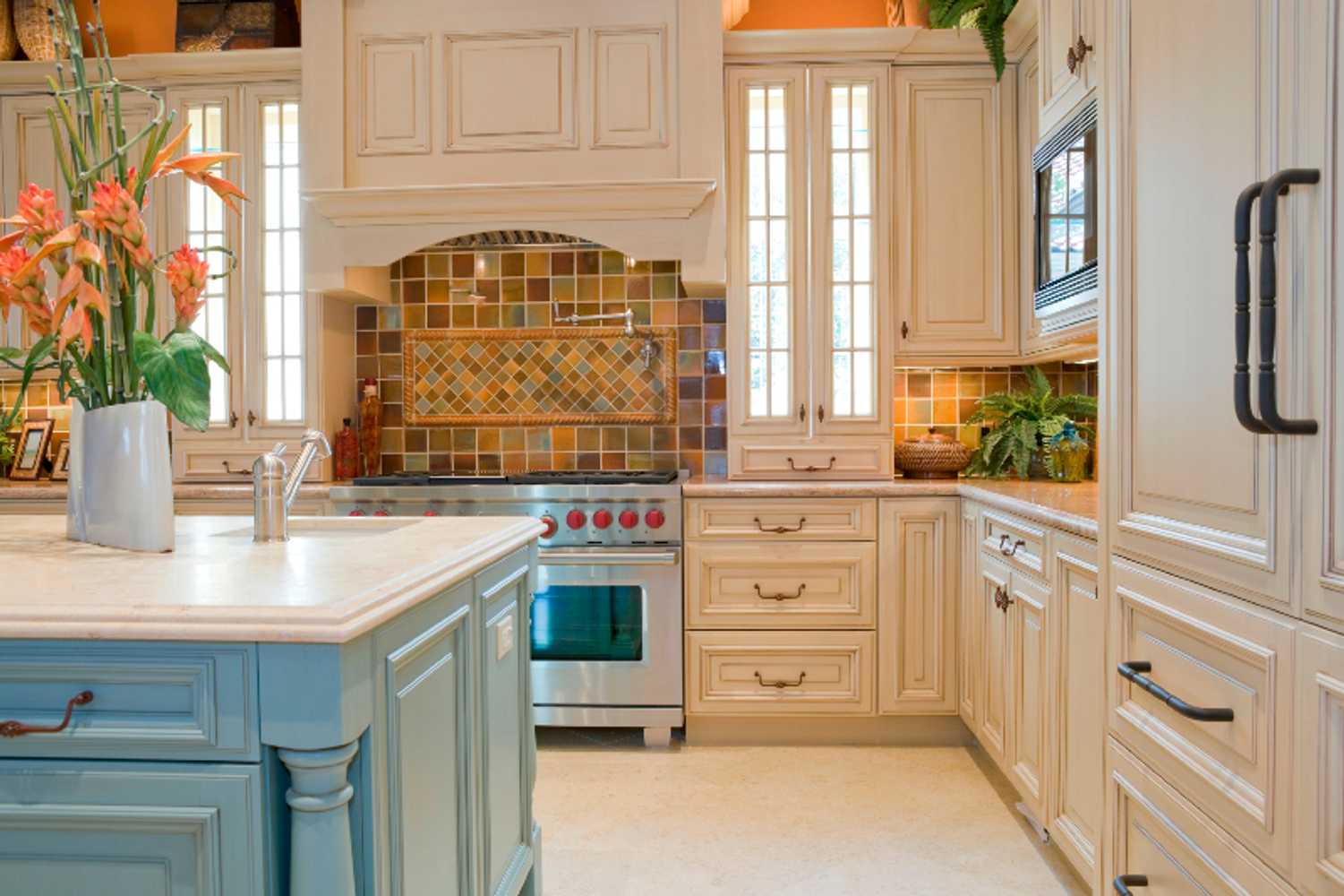 These kitchens look great after getting cabinet refacing by Cabinet Cures of Oklahoma!