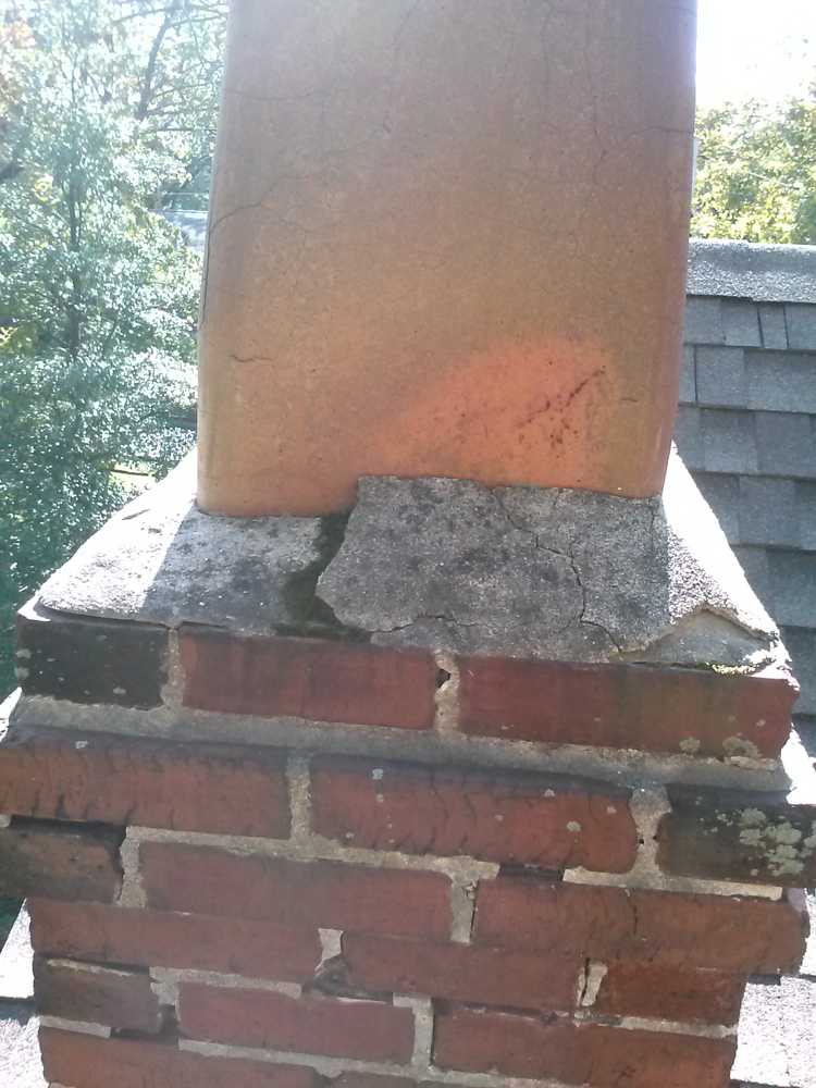 Brick Pointing - Top-Sealing Damper - New Flue Tiles - Cap - Crown