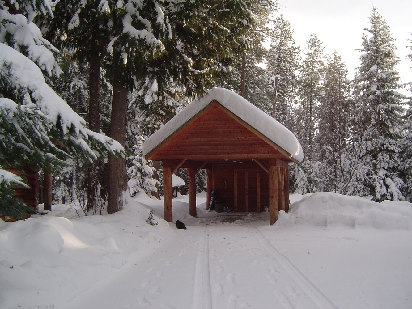 Log Home and Huge Shop