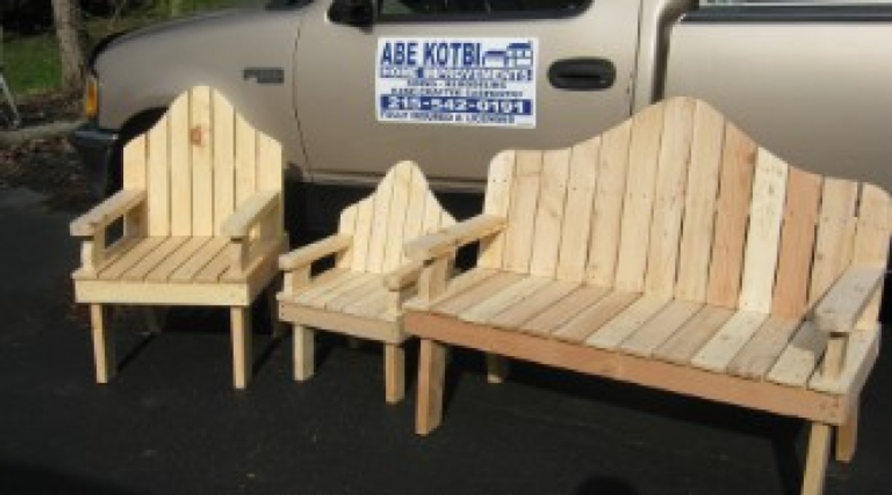 Single chair, Childrens Chair and Love Seat 