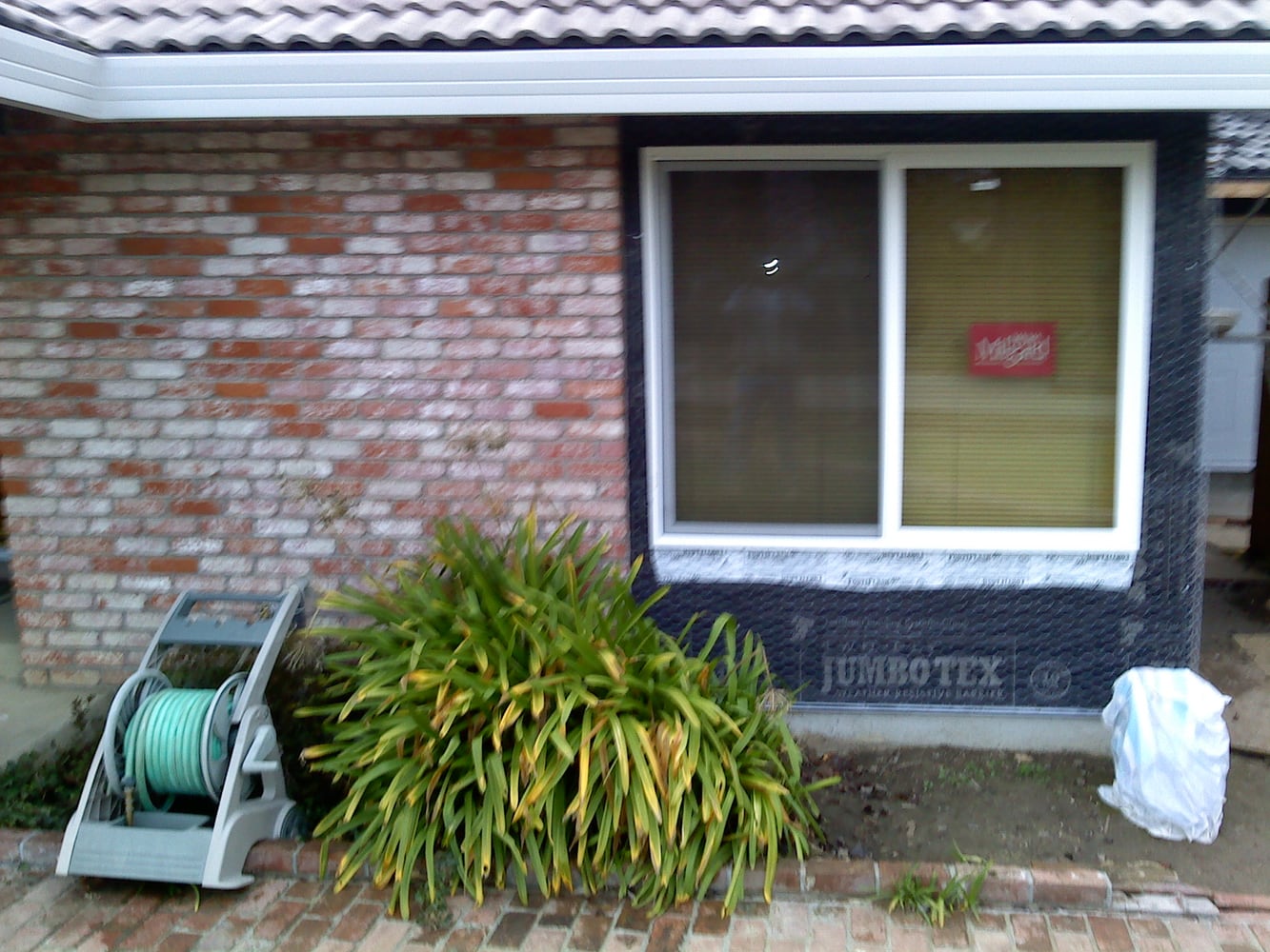 acrylic with sand finish