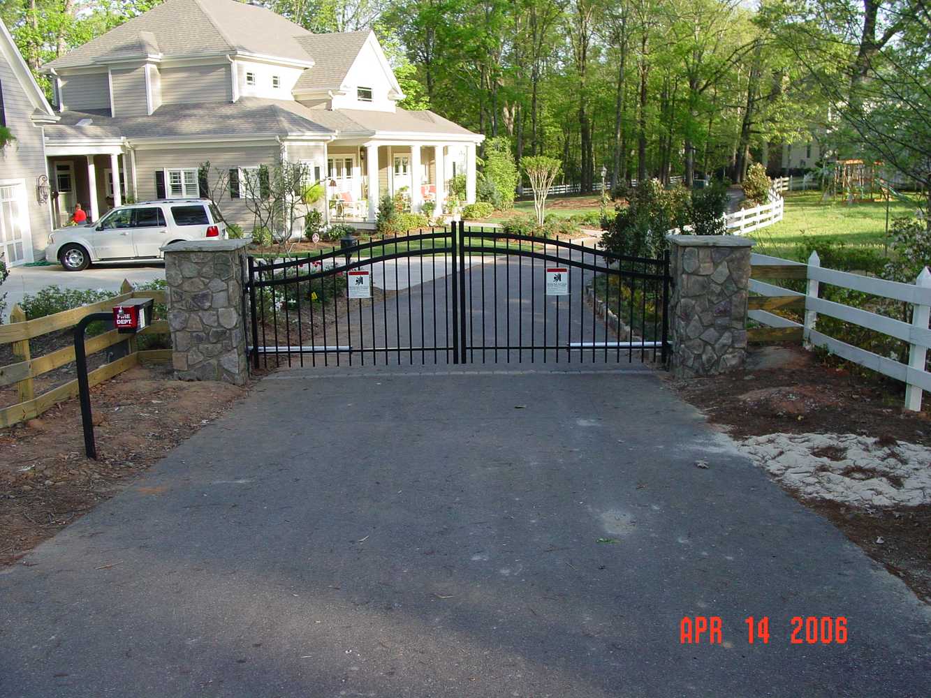 Residential Gates, Subdivision Entry gates, roadwork, stonework etc. Commercial gates