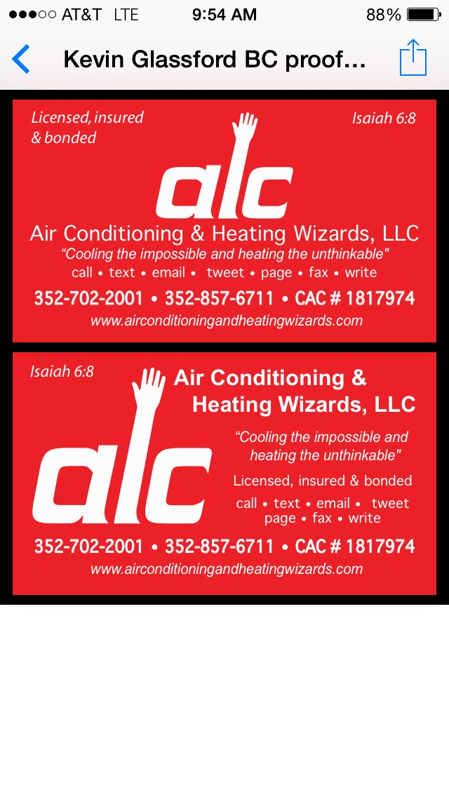 Air Conditioning And Heating Wizards Llc
