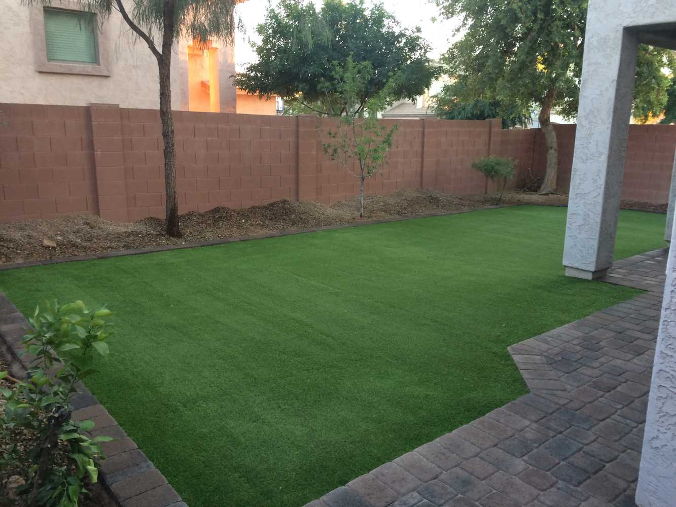 Before and After Complete backyard finishes - Gilbert/Mesa