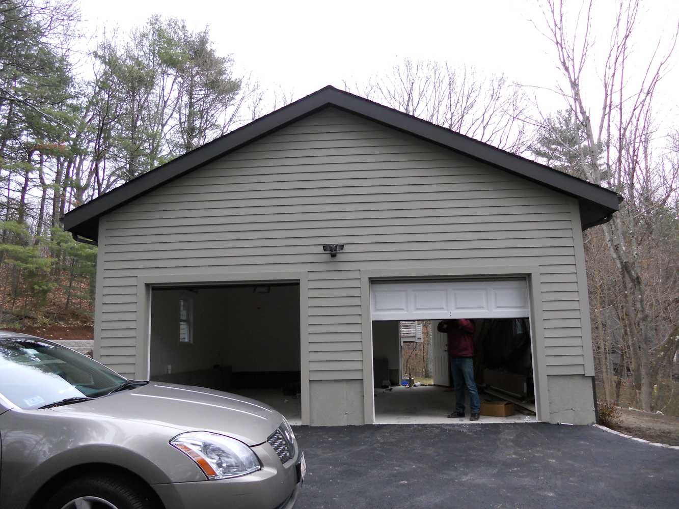 Building a two car Garage in Wayland