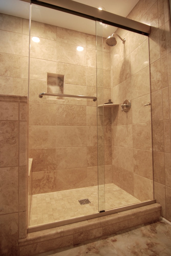Custom Marble Shower & Glass