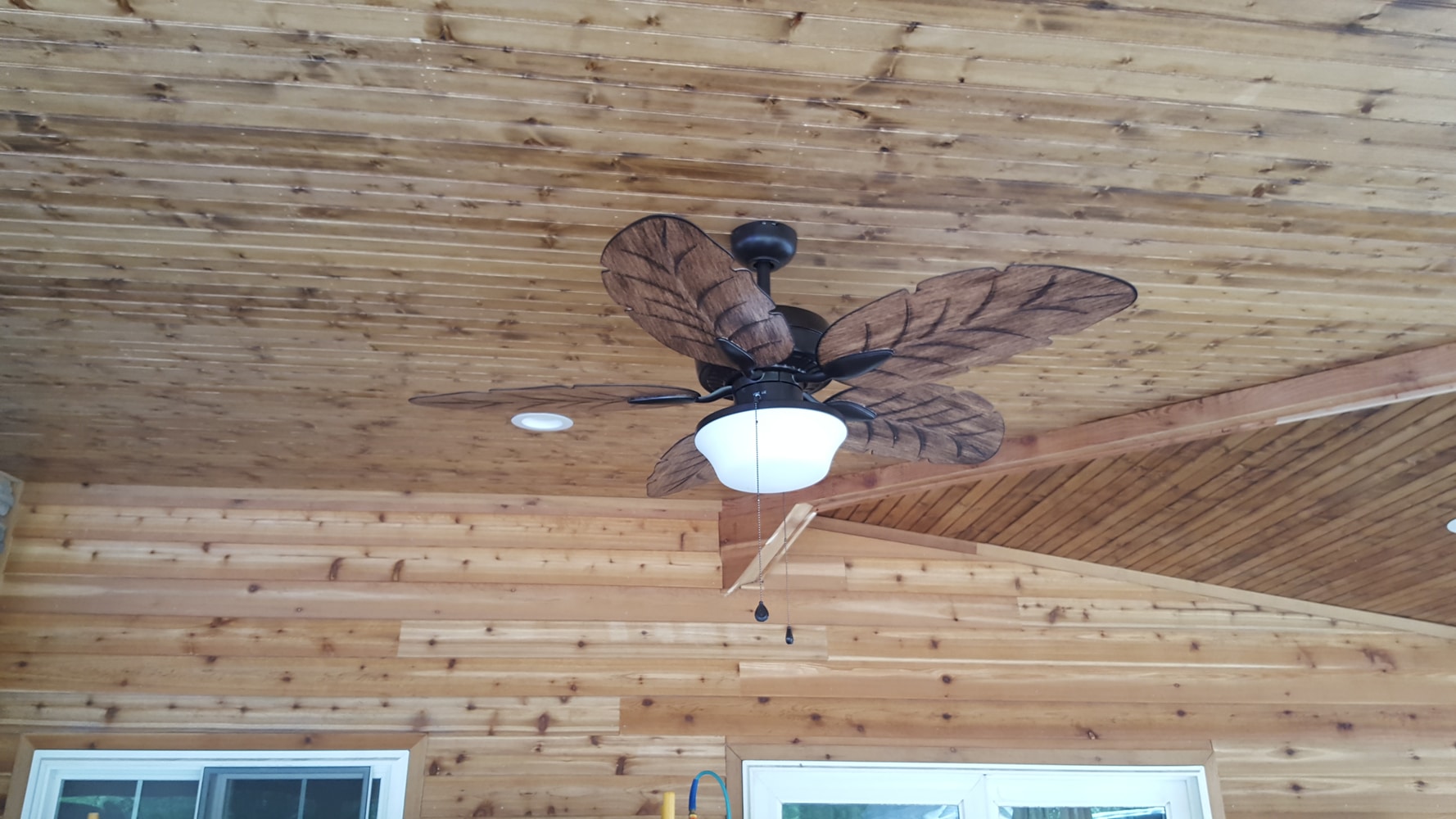 Covered Patio with Outdoor Kitchen and Fireplace (48' by 20')