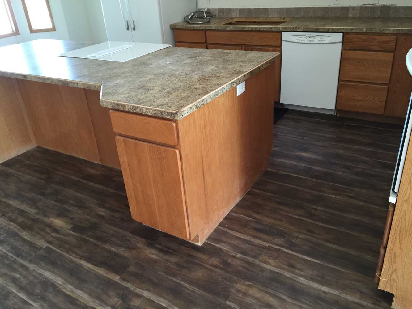 Custom floors and kitchen upgrades