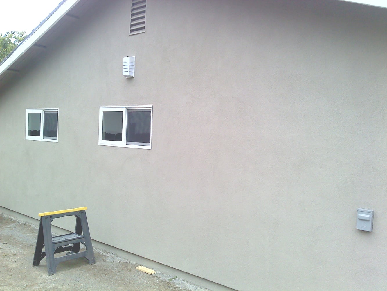 acrylic with sand finish