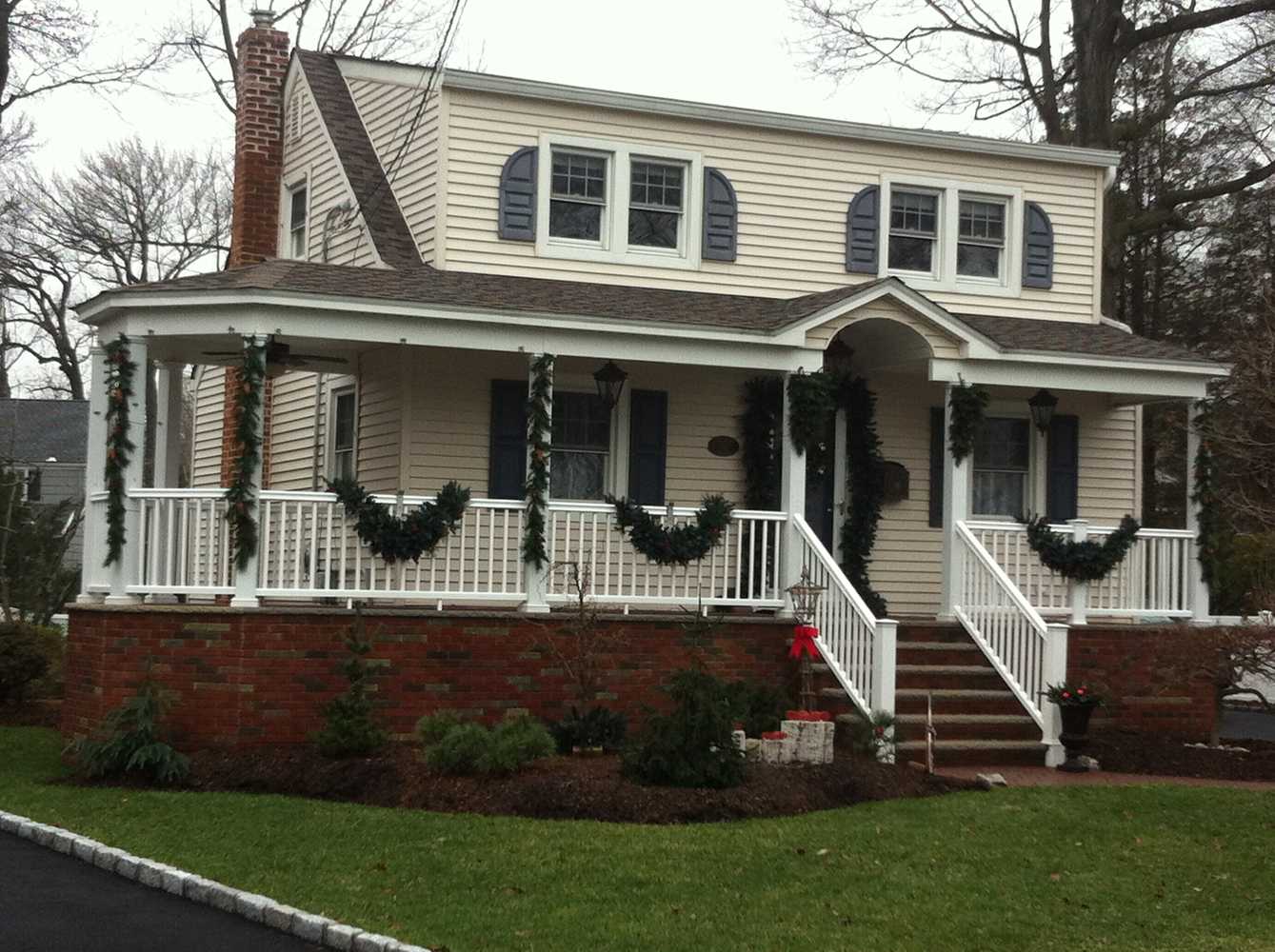 master bath addition, mahoghany and cedar porch, custom trim, front porch with gazebo