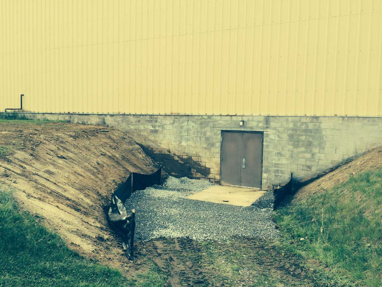 Widening entrance for a new garage door install