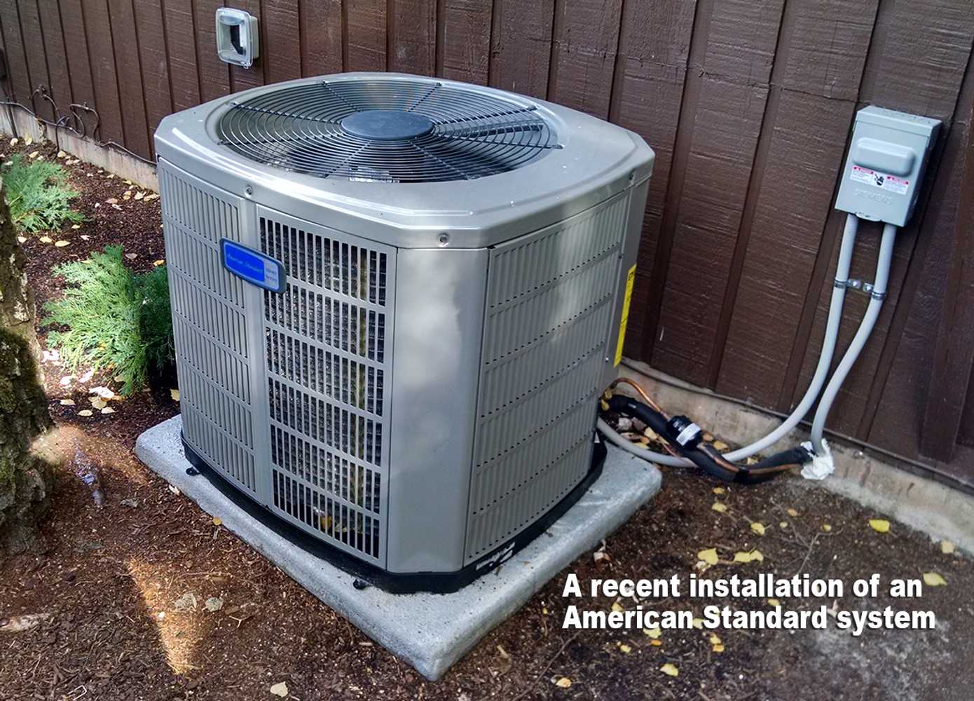 American Standard installation residential