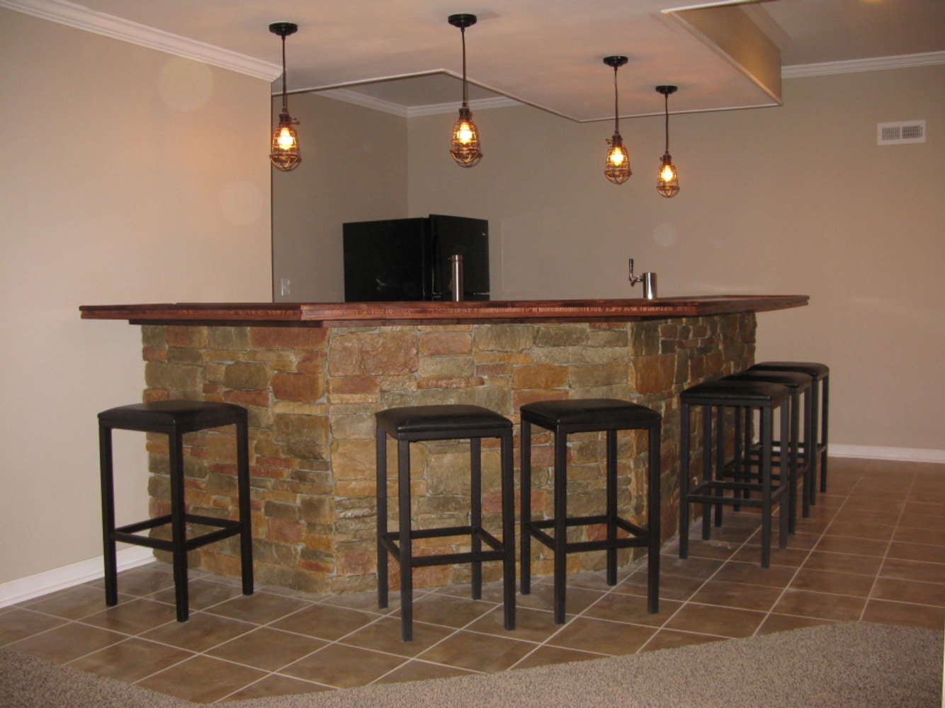 Finished Basement & Bar-Etters, York County, PA