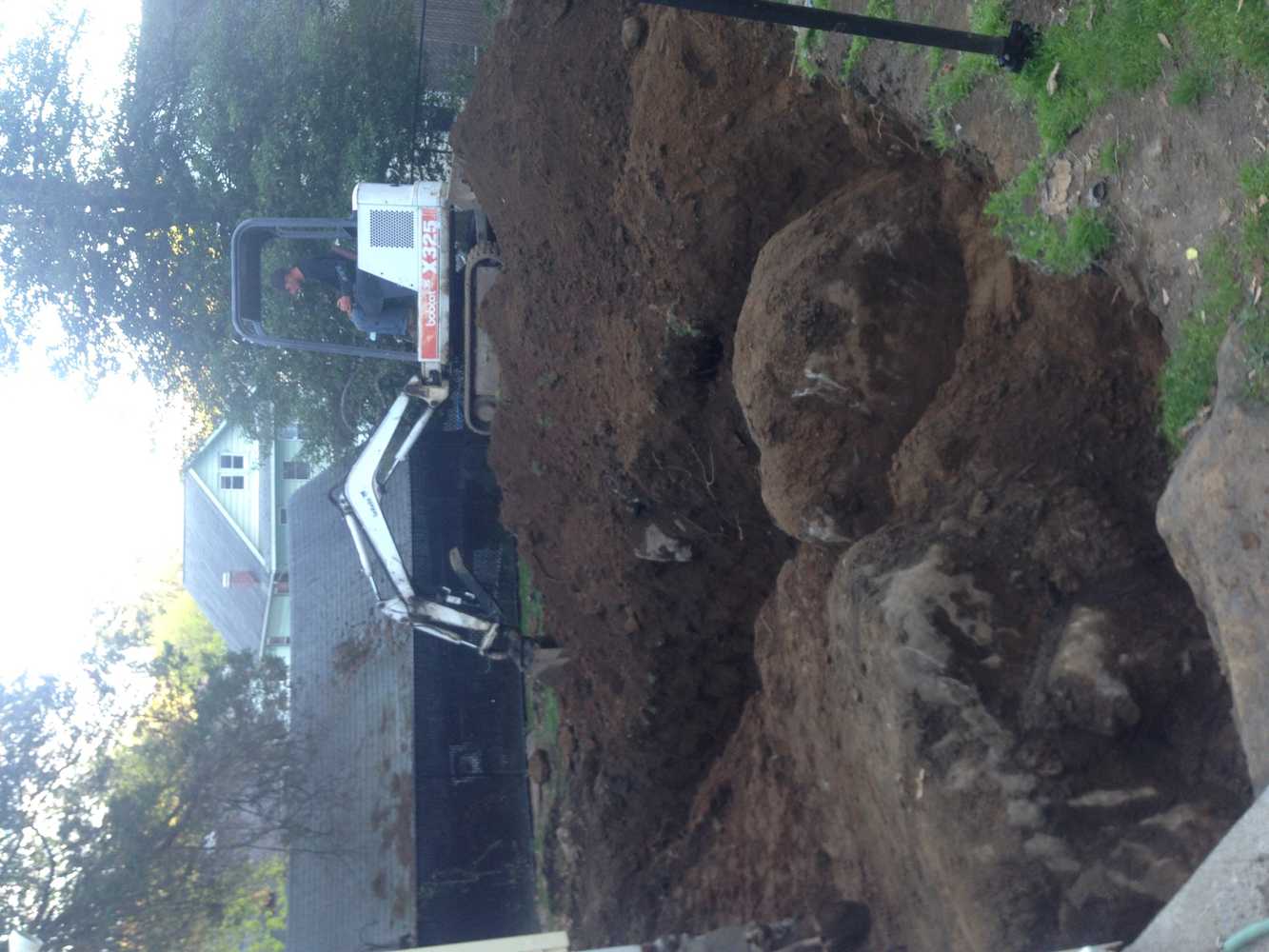 Croton addition excavation, drainage, foundation sealing