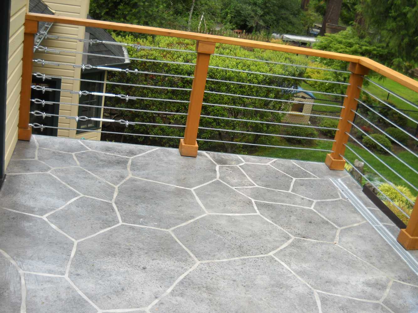 Icoat Concrete exterior flooring overlay system.