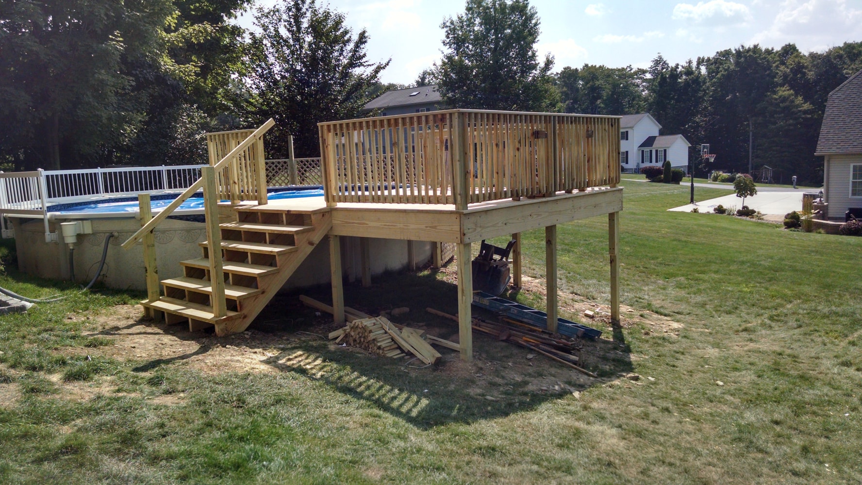 Photo(s) First General Services New Deck for Swimming Pool 