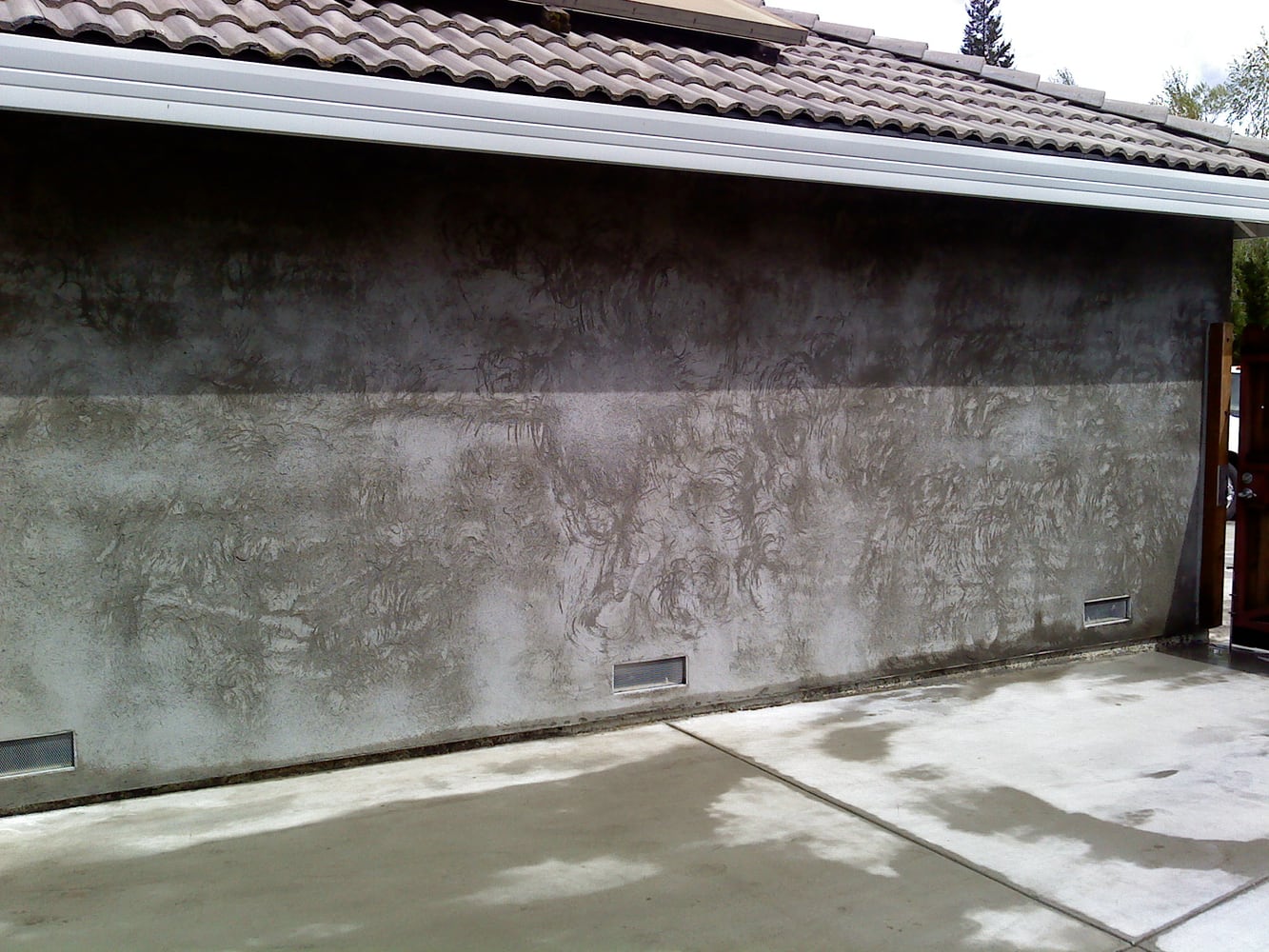 acrylic with sand finish