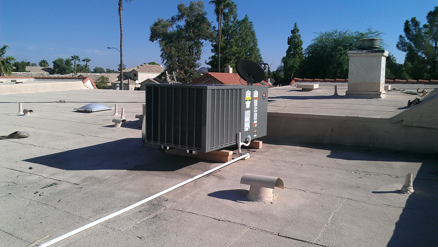 Ruud Roof Unit Installation