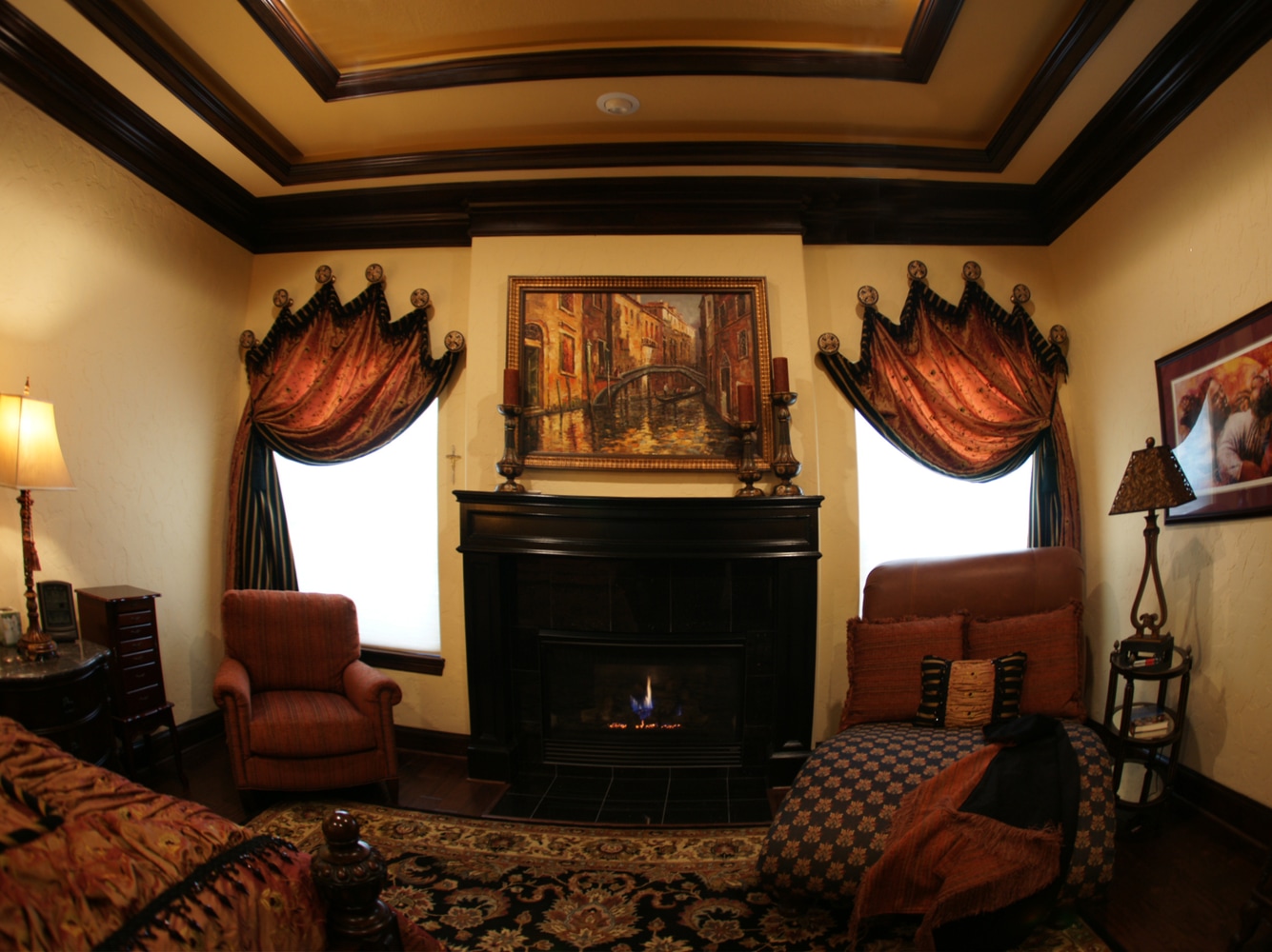 In the Lap of Luxury Master Bedroom Suites by Frontier Custom Builders, Inc.