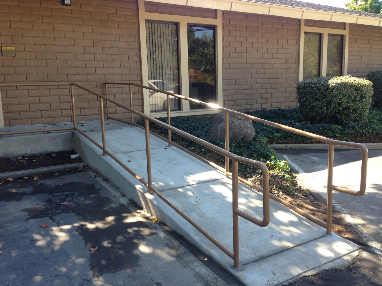 Ornamental iron fences. 