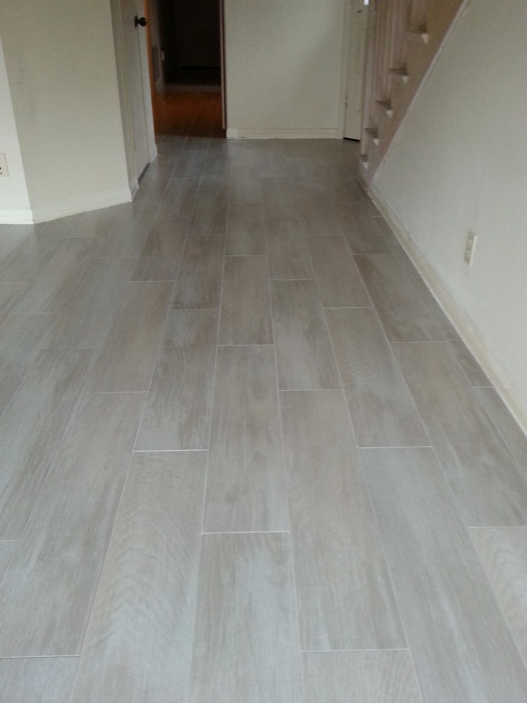 Porcelain wood plank