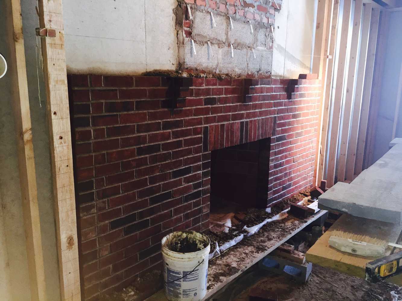 Fireplace install