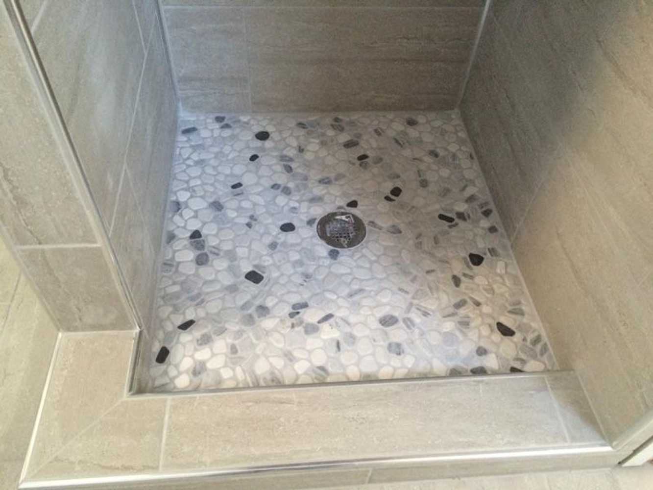 Custom built tiled showers