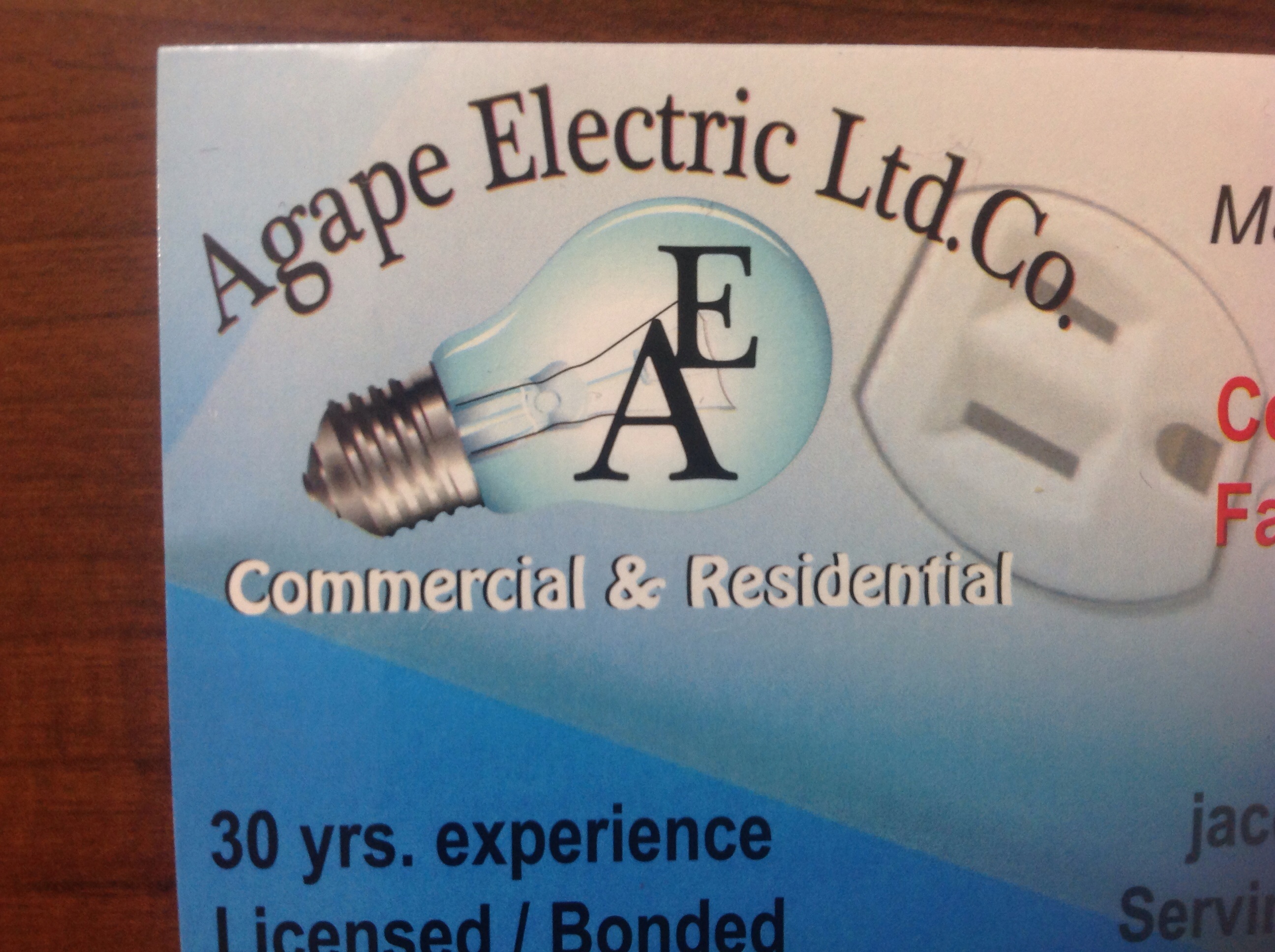 Agape Electric Ltd Co