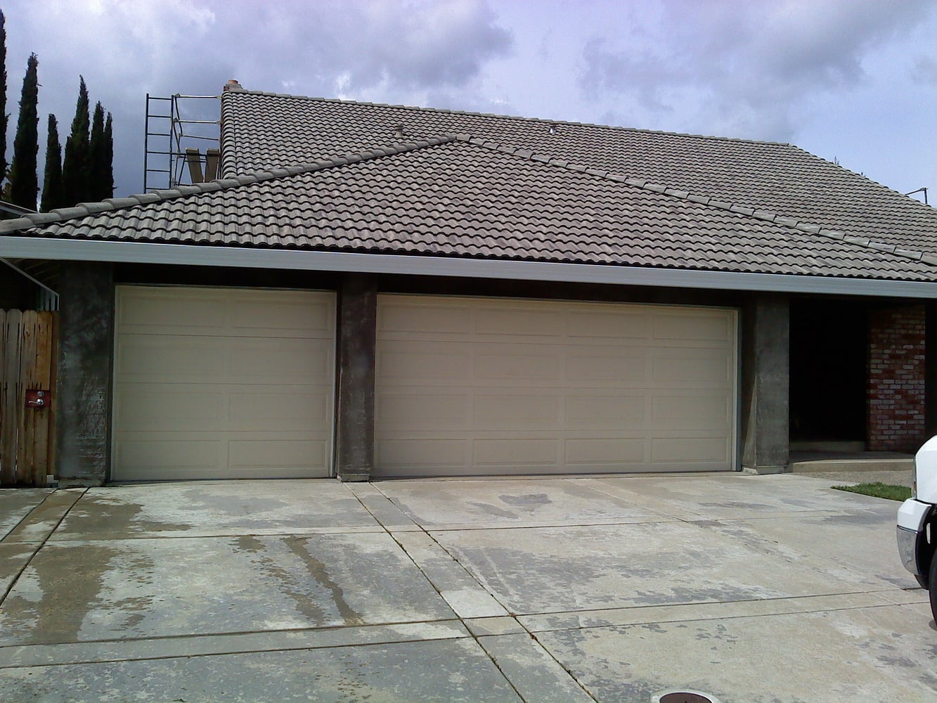 acrylic with sand finish