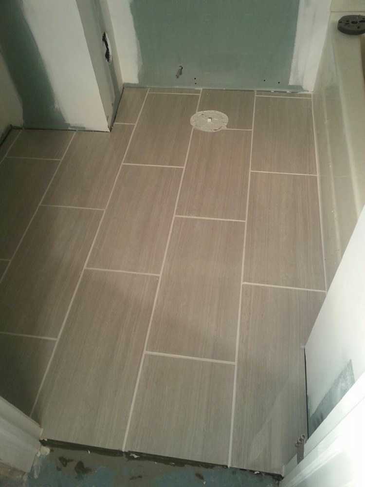 Ceramic tile floor 
