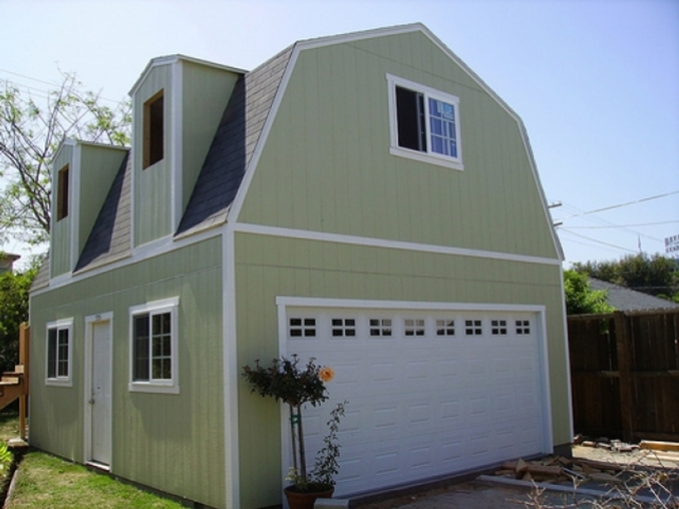 Barn Garage Build In Progress