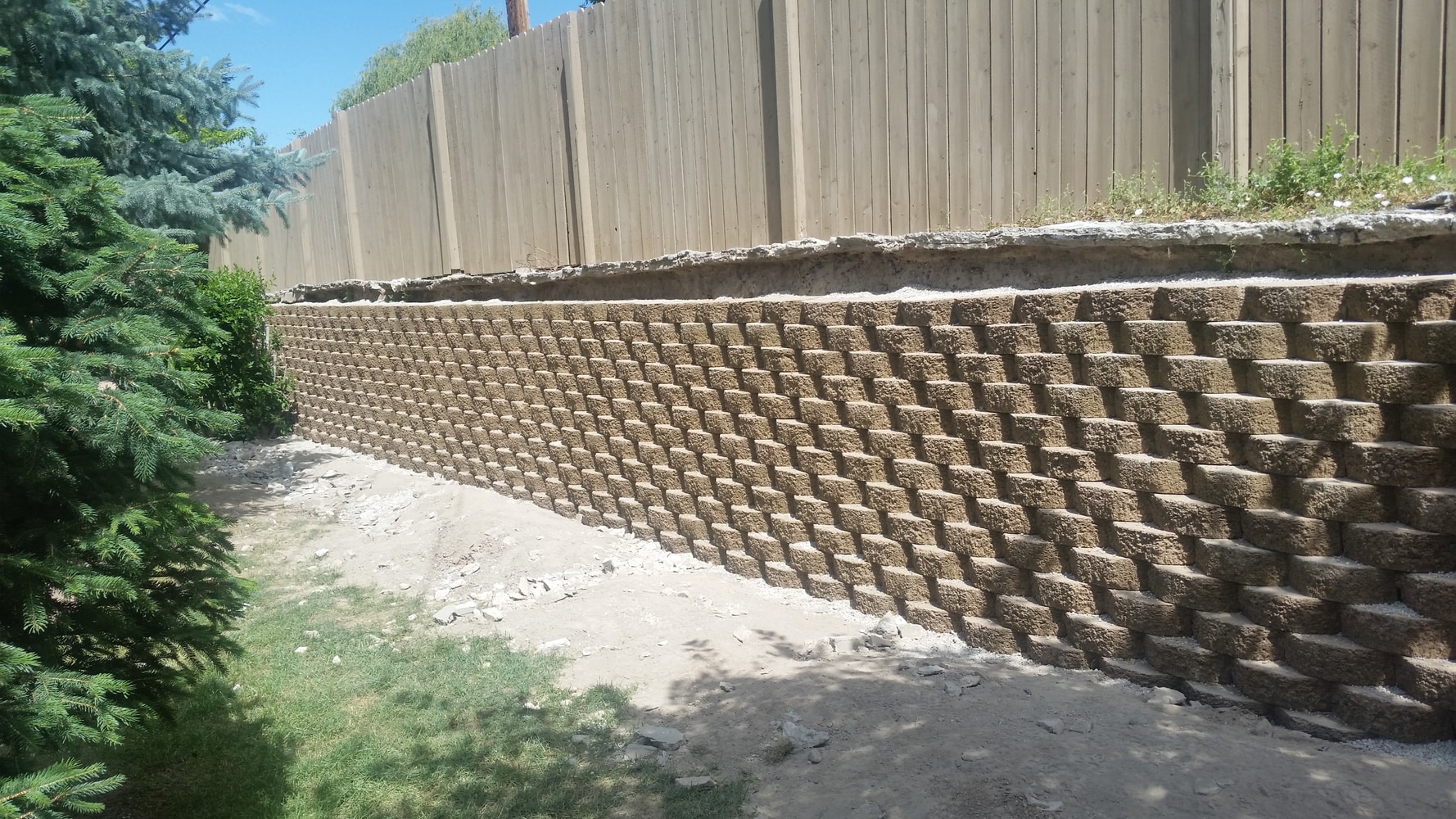 Retaining Block Wall