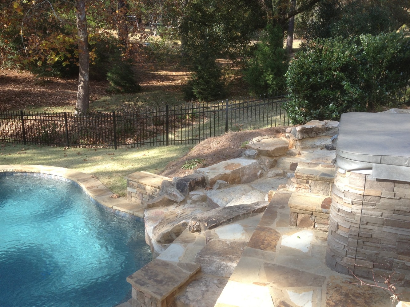 Inground swimming pool photos from Sandals Luxury Pools, Inc.