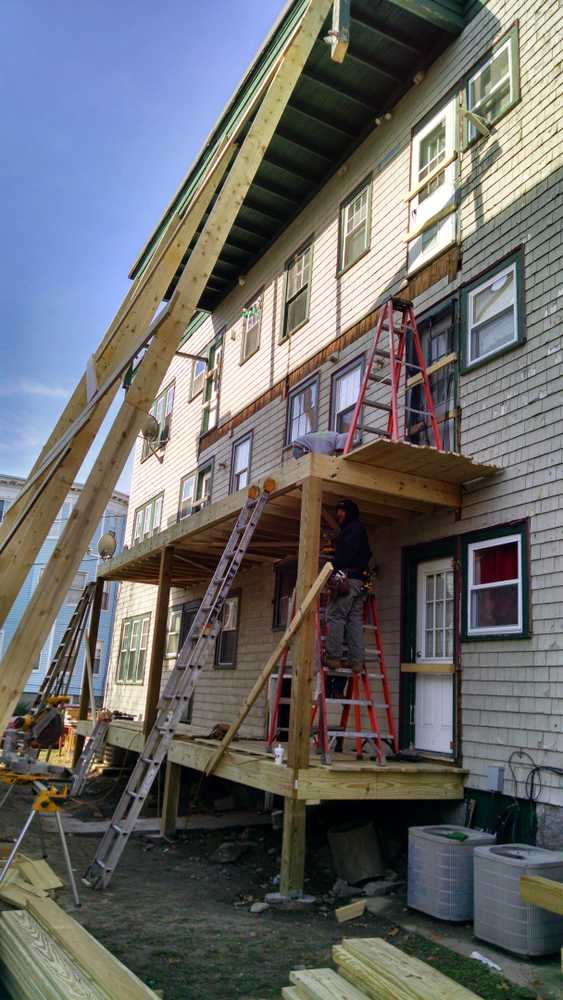 6 family porch rehab