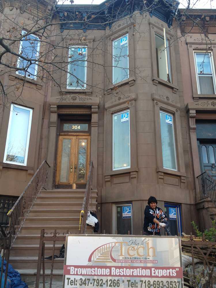 Projects by High Tech Construction Co.- Brownstone Facade Restoration Specialist