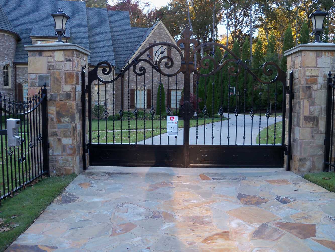 Residential Gates, Subdivision Entry gates, roadwork, stonework etc. Commercial gates