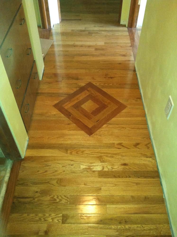 Flooring ceramic tile and hardwood
