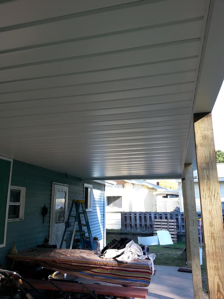 A covered patio we built.