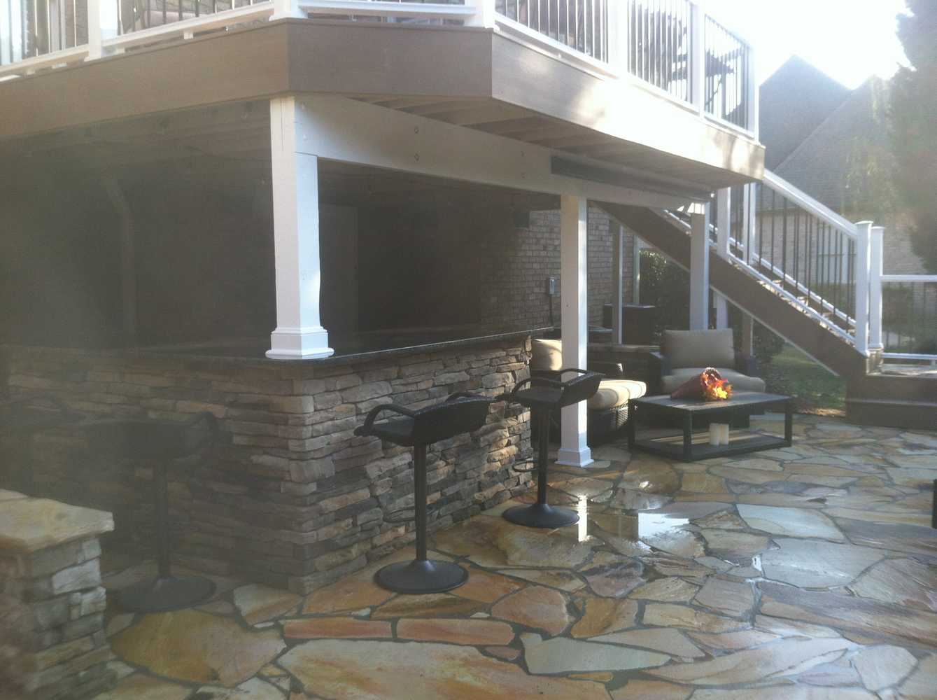 Stone Patio and New Composite Deck